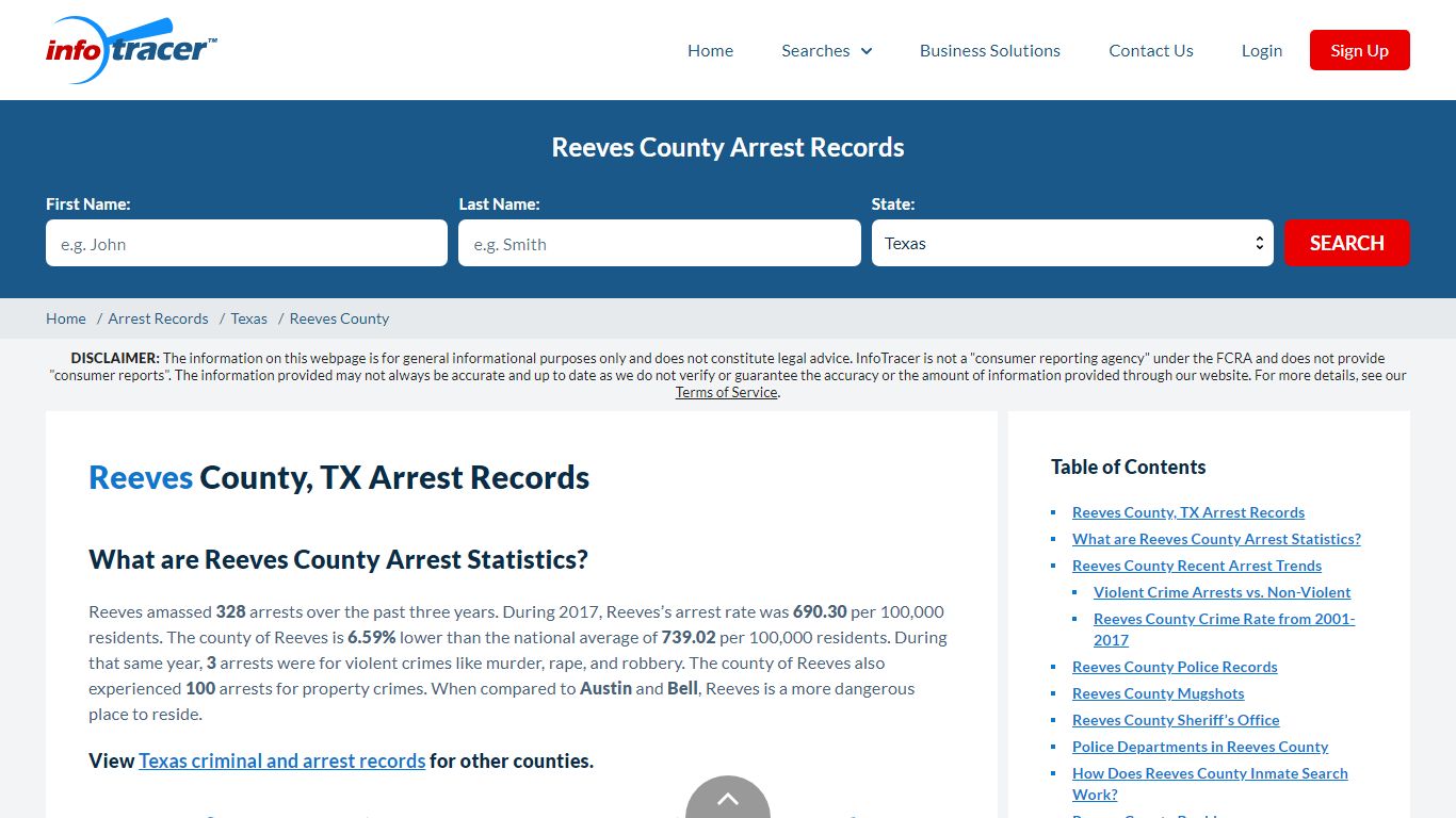 Reeves County, TX Arrests, Mugshots & Jail Records - InfoTracer